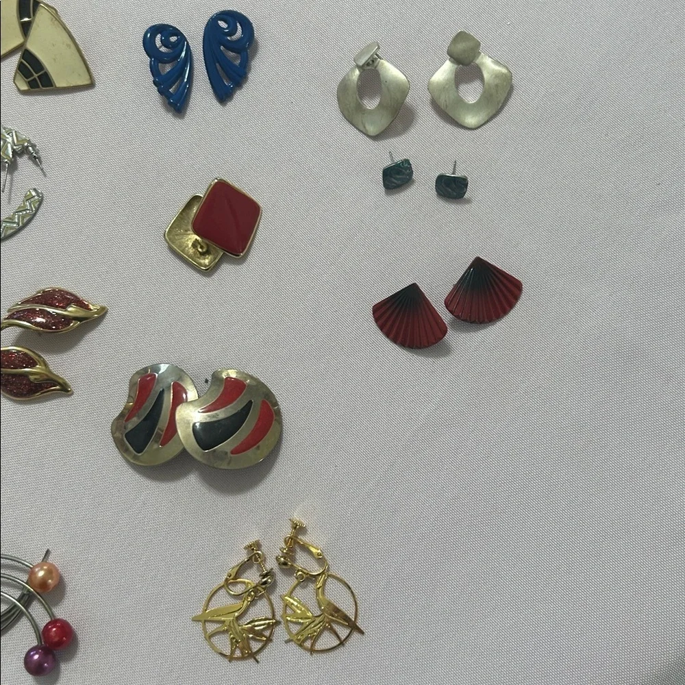 Assorted Women’s Colorful Hoop and Stud Earring Set - Mixed Colors